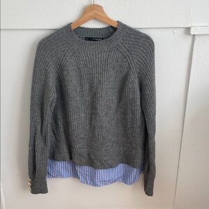Sfera Collection Gray Knit Sweater